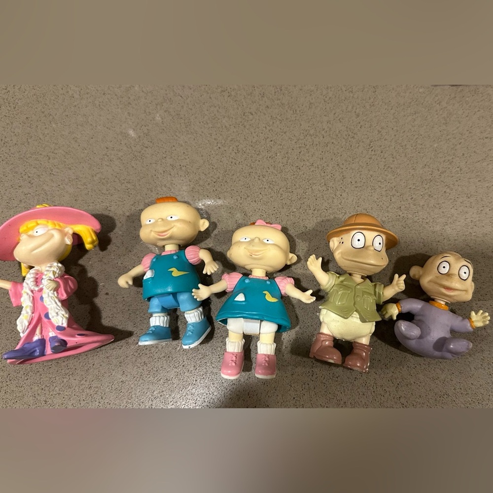 1990s RUGRATS Set of 5 Kids Action Figures